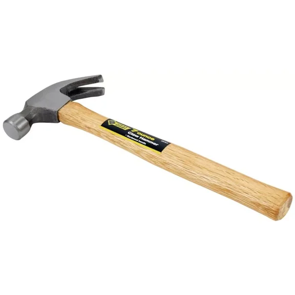 Polished Wood Handle Smooth Face 7 oz. Claw Hammer 11.5 L in.