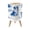 Color 1, variant on Small Trash Can with Lid Vintage Donkey Mountainous Sketch 1.8 Gallon Dog Proof Trash Can Round Garbage Can Waste Bin Wastebasket for Bathroom Bedroom Living Room