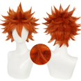 thumbnail image 1 of Peluca Corta Spiky Naranja con Flequillo para Hombre - Hinata, 1 of 7