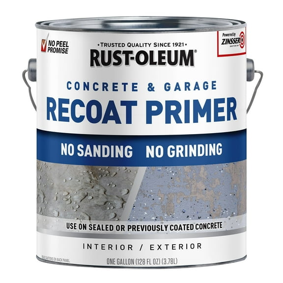 Rust-Oleum 338806 Concrete & Garage Floor Recoat Primer, Gallon, Gray