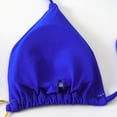 thumbnail image 7 of Women's Triangle Bikini Set Halter String Two Piece Swimsuit Brazillian Bathing Suit Cheeky Cute Swimwear (Royal Blue,L), 7 of 7