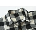 thumbnail image 5 of Plaid Shirts for Men with Pockets Button-Down Collared Long Sleeve T Shirt Casual Slim Comfort Basic Lapel Office Work Tops Tshirts, 5 of 7