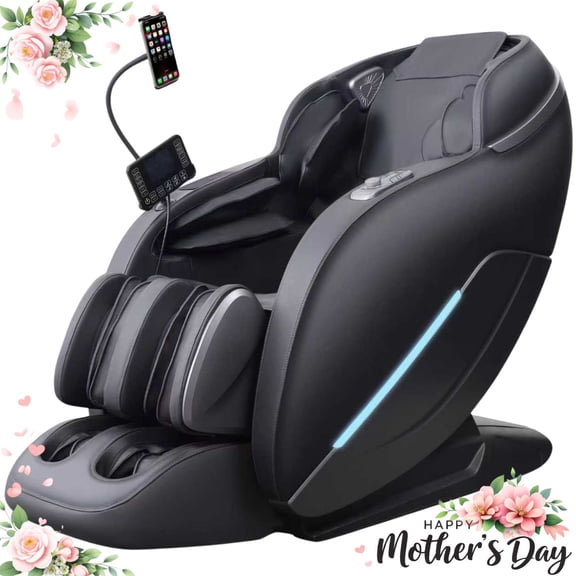 2026 Massage Chair,Full Body Zero Gravity with SL Track,Heat, AI Control,12 Auto Programs,Black