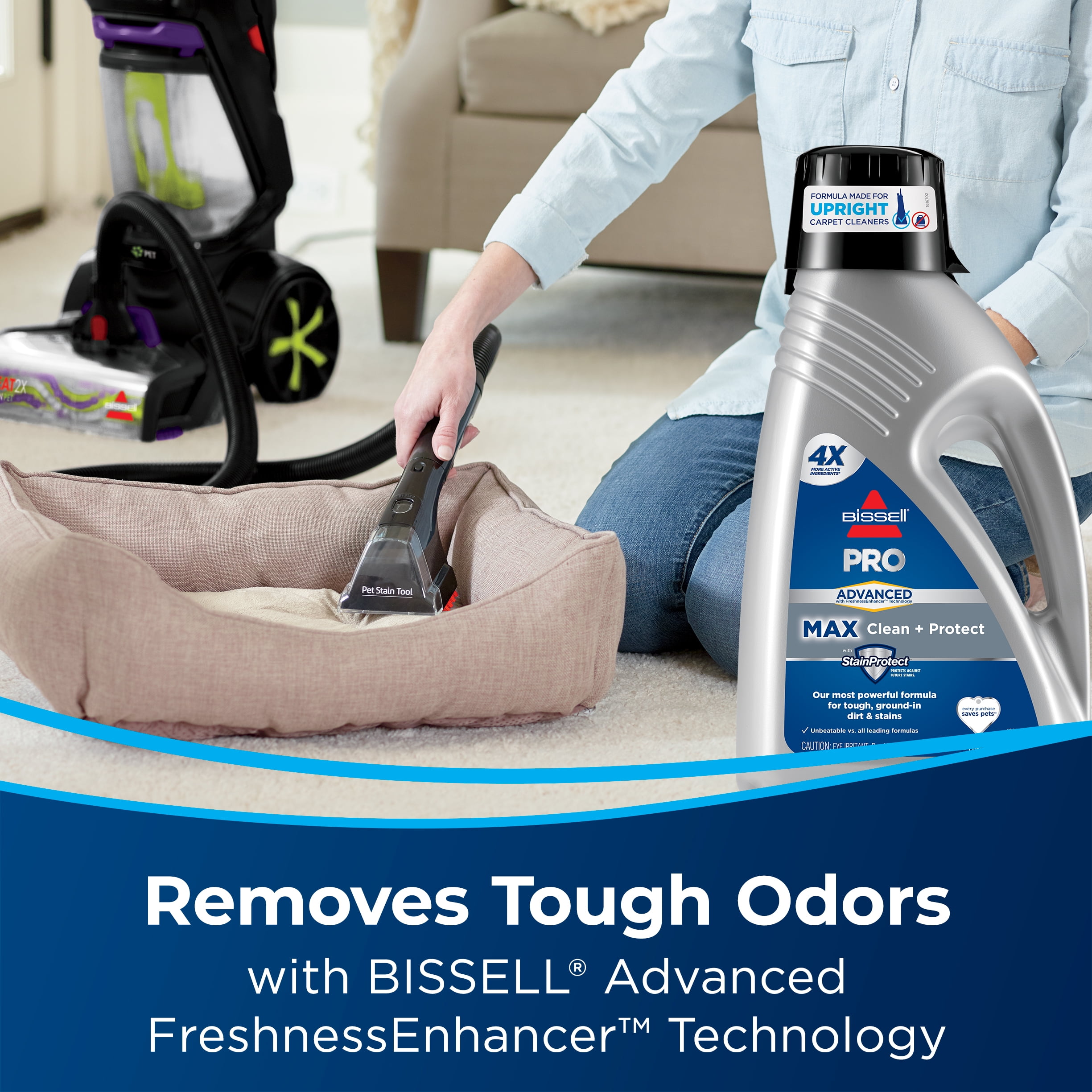 Bissell Détergent Wash & Protect PRO 1,5L pour tapis