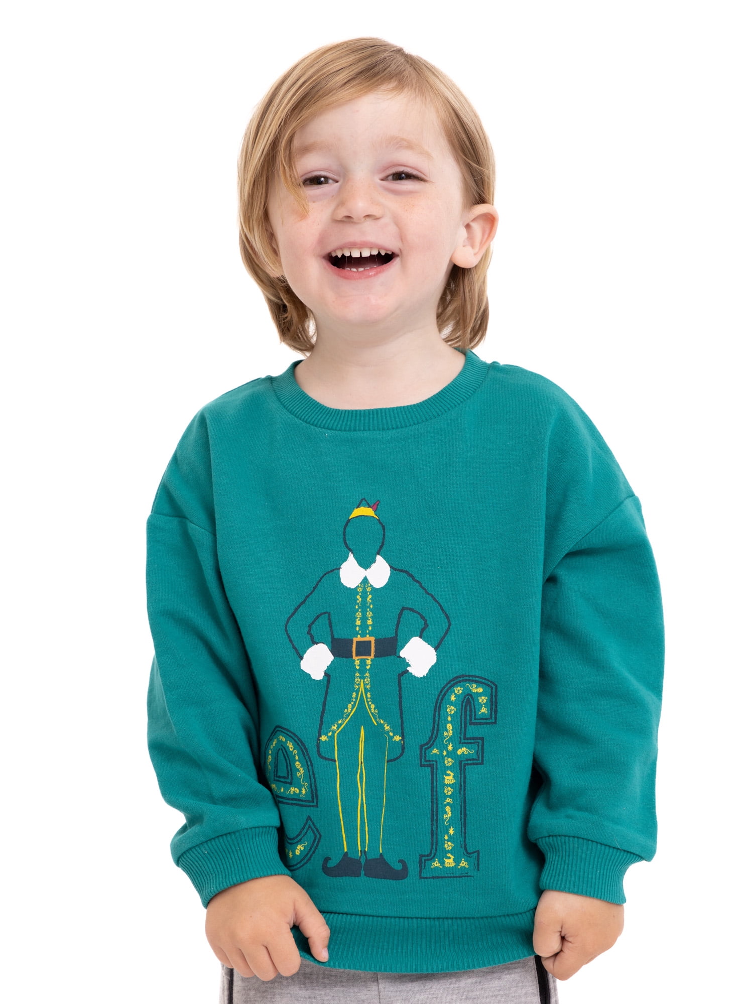 Elf Toddler Girl Buddy Christmas Graphic Sweatshirt, Sizes 12M-5T