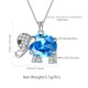 thumbnail image 3 of Juwaliy Collar de Elefante, Piedra Natal de Marcha Aguamarina, Dije de Sterling Silver 925, Joyería de Cristal Azul, Joyería para Mujer, Hija, Esposa, Madre, Regalos de Cumpleaños de Navidad, 3 of 6