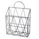 thumbnail image 1 of Yuarrent Contenedor organizador de cesta de almacenamiento de letras de periódico de revista de alambre de estante montado en la pared Almacenamiento y organización del hogar negro Yuarrent HA1509-02, 1 of 1