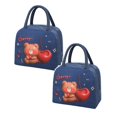 thumbnail image 1 of Oleegame 2 Pcs Sac de Rangement pour Produits Sac Isotherme Sac à Lunch Sac à Lunch Chiot Brun (Isolation 3D), 1 of 9
