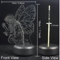 thumbnail image 4 of Butterfly Night Light LED 3D Fairy Wing Remote Control Lamp USB Festival Present Birthday Gift, 4 of 5