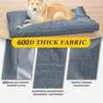 thumbnail image 3 of Dog Bed Covers 36L × 27W × 3H Inch Washable Grey Thickened Waterproof Oxford Fabric with Handles and Zipper Reusable Dog Bed Liner for Medium 50-55 Lbs Dog, 3 of 14