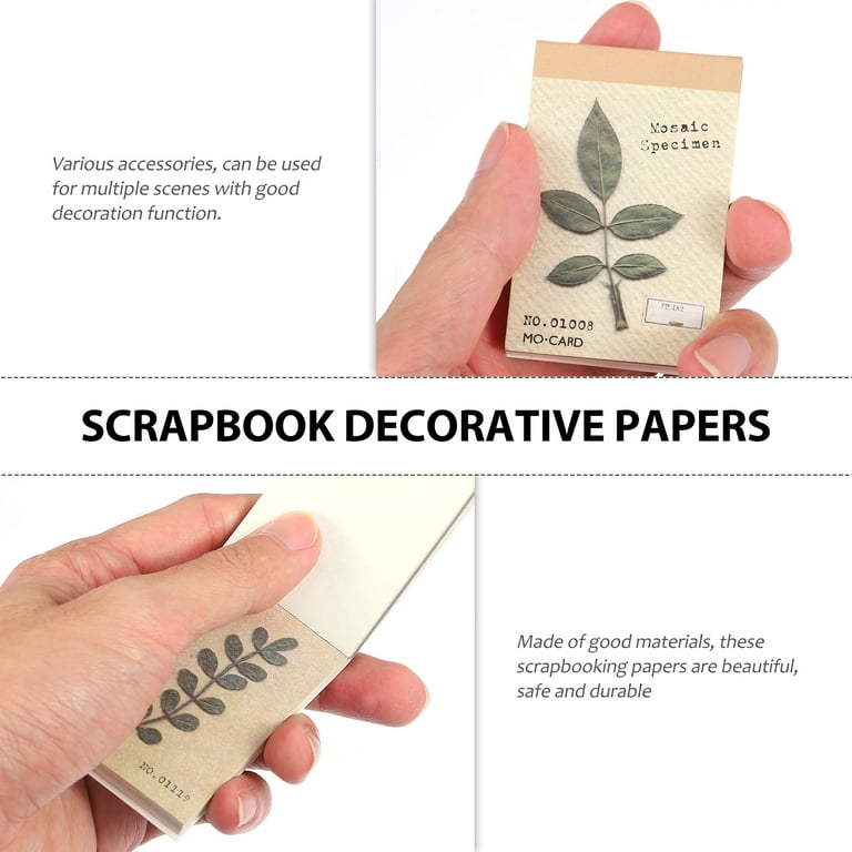 NUOLUX Scrapbook Stickers Paper Sticker Vintage Scrapbooking Stickers Diy  Journal Journaling Material Gift Paper Supplies 