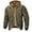 Z2-Army Green mens jackets, variant on DIOAZUD Men's Jacket Plaid Warm Winter Coats Full Zip Up Quilted Hooded Jackets with Pockets Active Big and Tall Hoodies for Men