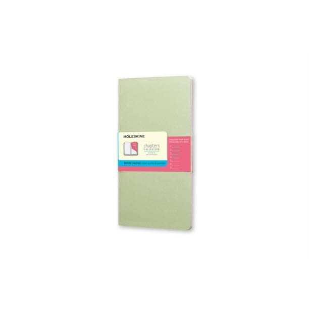 Moleskine Chapters Journal, Slim Large, Dotted, Mist Green Cover