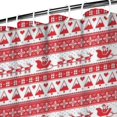 thumbnail image 3 of Red Christmas Pattern Shower Curtain 84"x72" ,Bathroom Decorative Shower Curtains Set with 12 Hooks,Modern Waterproof Washable Shower Curtain, 3 of 6