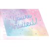 Creative Converting 337694 Party Invitation, 0.01x5x4inc, IRIDESCENT