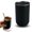 Black, variant on Guczhu Bathroom Tumbler Toothbrush Cups, 350ml Toothbrush Holder and Drinking Cup, Black Coffee Colors, Black, 5.1 x 3.1 in