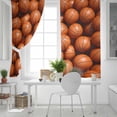 thumbnail image 5 of Fsddascl Basketball Blackout Curtains for Bedroom/Living Room, Thermal Insulated Kitchen Curtains, Sports Brown Basketball Grommet Darkening Window Treatment Drapes 52"x63"x2, 5 of 6