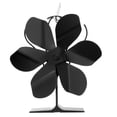 thumbnail image 1 of TFixol 6-Blade Silent Black Fireplace Fan with Overheat Protection, High-Temp Resistant Aluminum Design, Efficient Heat Distribution, 1400 RPM, ≤24dB Noise, 50°C~350°C Operating Range, 1 of 6