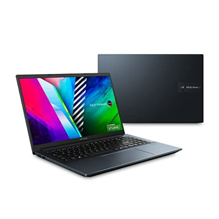 ASUS VivoBook Pro 15 OLED Ultra Slim Laptop, 15.6aEUR FHD Display, AMD Ryzen 7 5800H CPU, NVIDIA GeForce RTX 3050, 16GB RAM, 512GB SSD, Windows 11 Home, Quiet Blue, M3500QC-DS71