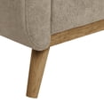 thumbnail image 7 of 67.7''Mid-Century Modern Sofa Couch, Upholstered Tufted Loveseat Sofa with Solid Wood Legs, 2 Seat Small Couch with Thick Padded Cushions Comfy Couches for Small Spaces Bedroom Living Room, Camel, 7 of 7