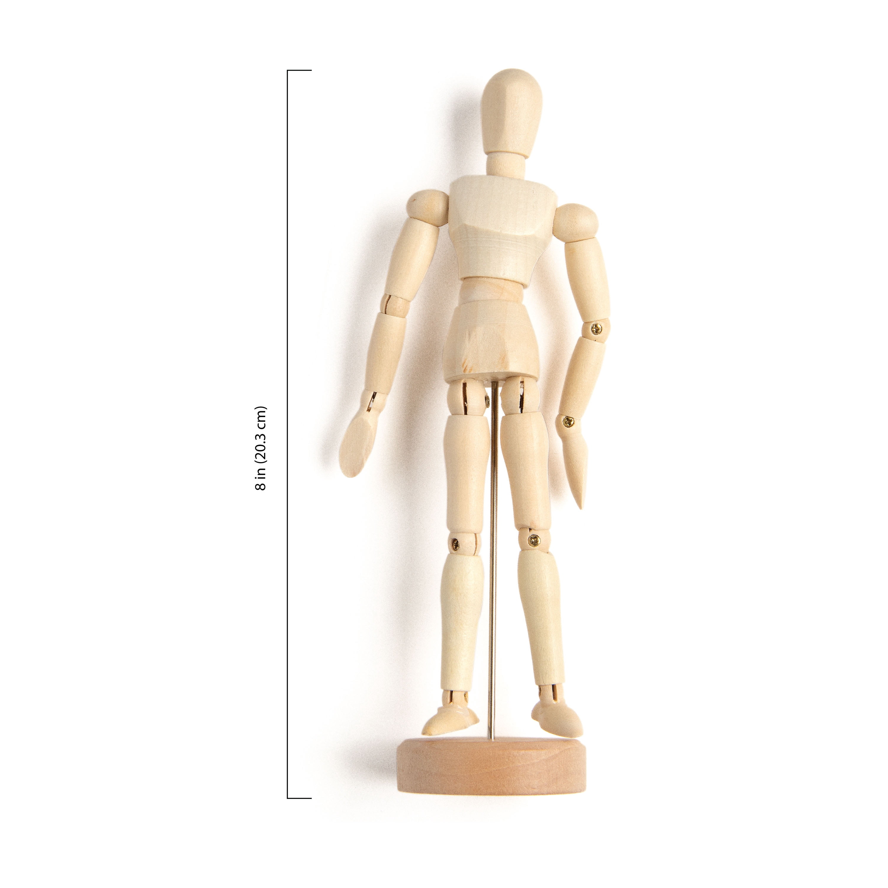 Royal & Langnickel Essentials 8 inch Wood Human Body Artist Manikin with Stand