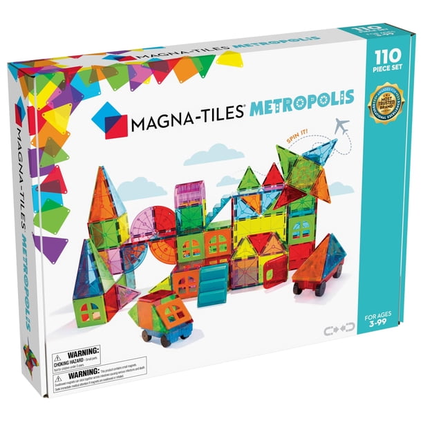 Set de construcción magnética MAGNA-TILES Metropolis 110 piezas