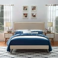 thumbnail image 5 of Modway Amaris King Fabric Platform Bed with Splayed Legs - Beige, 5 of 5