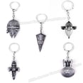 thumbnail image 4 of Llaveros de Star Wars, llavero de bebé Yodas, Mandalorian Trek Ship Battleship, llavero de Metal, decoración de mochila, accesorios de joyería, regalos, 4 of 4
