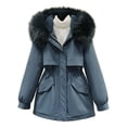 thumbnail image 2 of LOVZFMLL Jackets for Women's Loose Winter And Thick Insulation Work Attire Overcoming Cotton Jacket, 2 of 4
