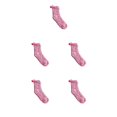 thumbnail image 3 of Qarigey Calcetines de pastel Calcetines de lana de coral Colorido estilo japonés Felpa térmica espesada Color caramelo para mujer niña Fucsia 5piezas, 3 of 6