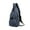 A Dark Blue, variant on Men's Sling Bag, Fashion Leisure Crossbody Bag for Men, 12.2x 6.5x 2 Inches, Large Capacity Oxford Cloth Bag, with USB Charging Port, for Hiking Camping Outdoor Traveling