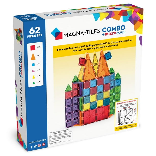 MAGNA TILES COMBO microMAGS 62pc. Walmart
