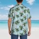 thumbnail image 4 of Fotbe Flamingos And Palms Camisa Hawaiana para Hombre Unisex – Camisa Casual de Verano con Botones de Manga Corta de Algodón y Lino,Medium, 4 of 7