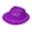 B, variant on Glittering Powder Cowboy Hat Hiphop Wide Brim Sparkling Plastic Disco Fedora Cap for Party Costume Dancers Rapper