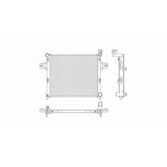 Radiator Fits select: 2005-2009 JEEP GRAND CHEROKEE, 2006-2008 JEEP COMMANDER