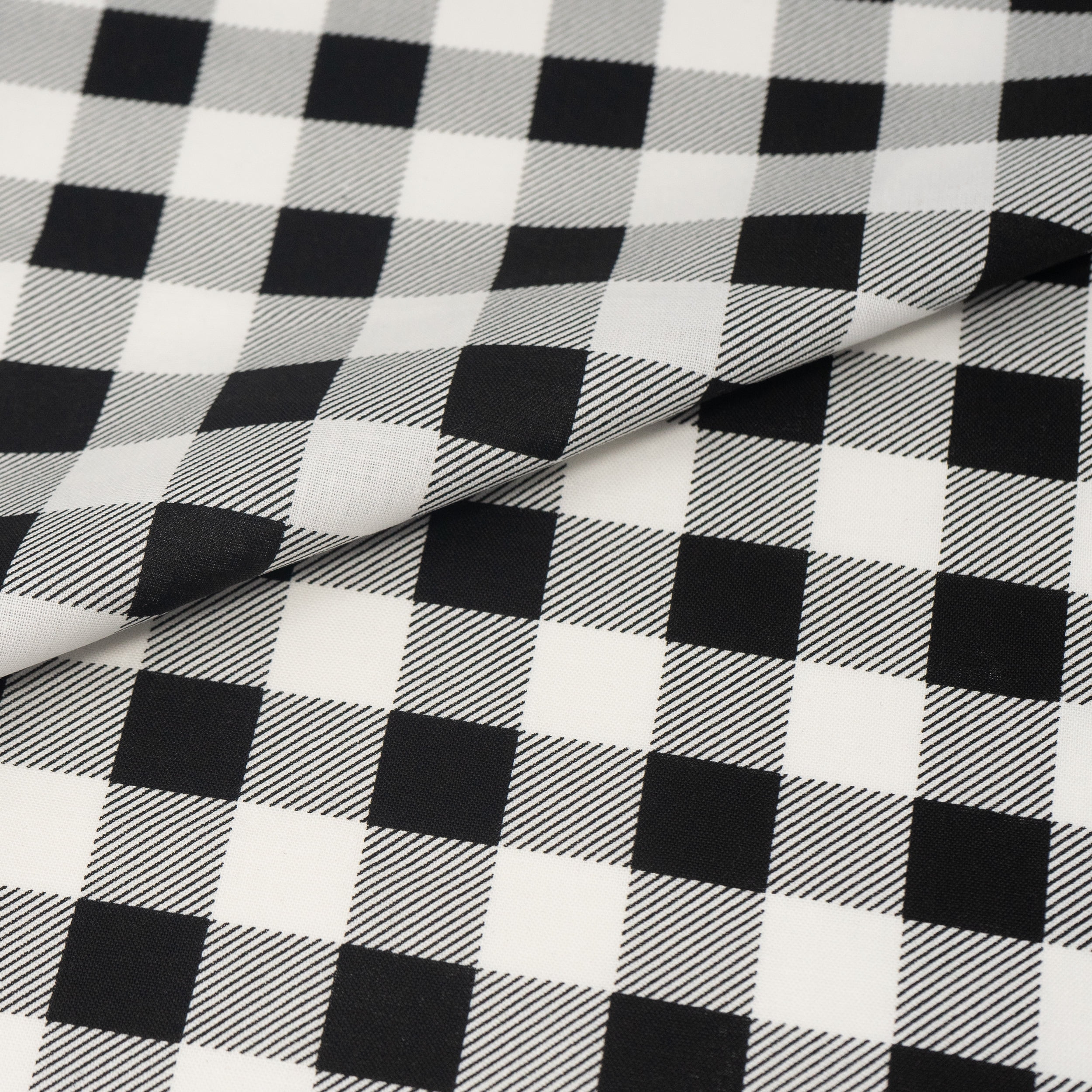 Singer Print Fabric, 100% Premium Cotton, Christmas Black Buffalo Check, 3 Yards