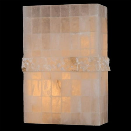 06 Flemish Finish - Pompeii Collection 1 Light Flemish Brass Finish Natural Quartz Wall Sconce
