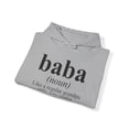 thumbnail image 4 of Baba Grandpa Fathers Day Definition Hoodie, Gifts, Hooded Sweatshirt, 4 of 4