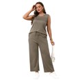thumbnail image 3 of Trajes de dos piezas WIHOLL 2025 Fashion para mujer Coffee XL, 3 of 4