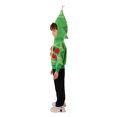 thumbnail image 4 of Diconna Kid Christmas Tree Performance Costume Long Sleeve Hood Front Zipper Coat Apparel Accessories, 4 of 5