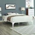 thumbnail image 6 of Modway Ollie Modern Sturdy Powder Coated Steel Full Bed Frame in White, 6 of 6