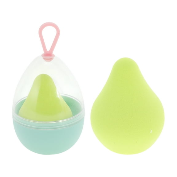 Unique Bargains 1 Pc Avocado Powder Puff for Travel Dressing Tables Green Hydrophilic Non-Latex