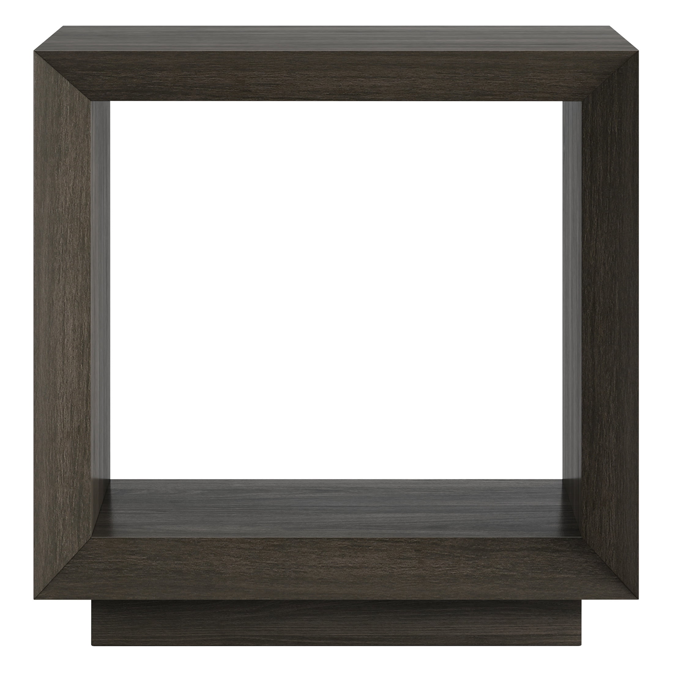 Evelyn&Zoe Modern/Contemporary 22" Wide Alder Brown Side Table