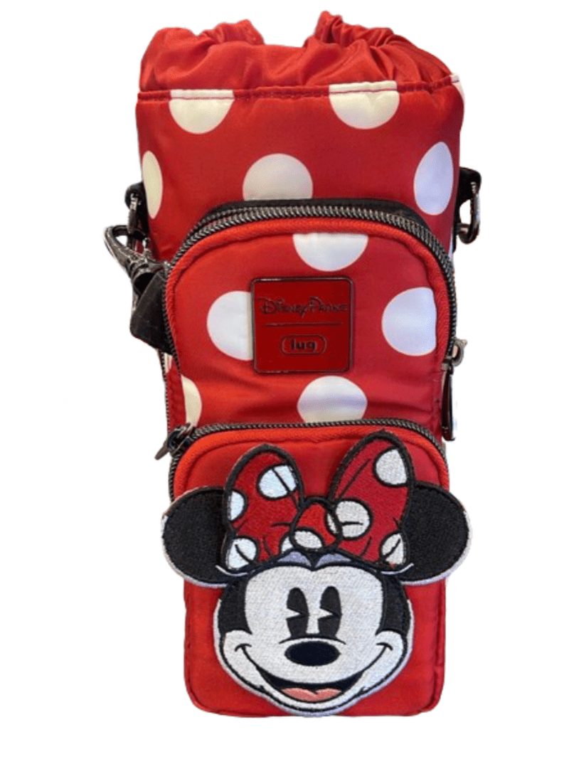 Disney Parks Minnie Mouse Lug WDW Water Bottle Holder Bag New with Disney Parks Minnie Mouse Lug WDW Water Bottle Holder Bag New with