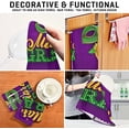 thumbnail image 7 of SKYSONIC Mardi Gras Kitchen Towel Set of 1,Super Soft Absorbent Hand Towel Tea Towel Tableware Cleaning Rag for Kitchen, Home, Hotel, Beach, Bathroom, Gym, 7 of 7
