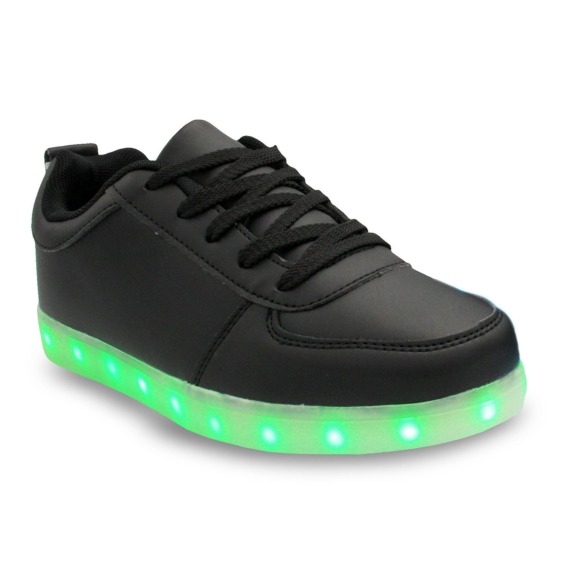 light up shoes black