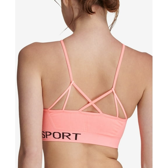 DKNY Womens Sport Strappy Low Impact Sports Bra
