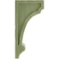 thumbnail image 2 of Ekena Millwork 3 1/4"W x 4"D x 8"H Diane Recessed Wood Vintage Decor Corbel, Restoration Green, 2 of 6
