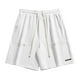 thumbnail image 2 of Ceisia Men's Gift Relaxed Minimalist Cargo Sweat Shorts Mid-Rise Elastic Waist Nylon Spandex Snap Button Side Label Shorts, 2 of 4