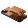 thumbnail image 3 of ELEHOLD Case for iPhone 15 Plus,2 in 1 Detachable Magnetic Leather Wallet Case with Card Holder Kickstand,Khaki, 3 of 6